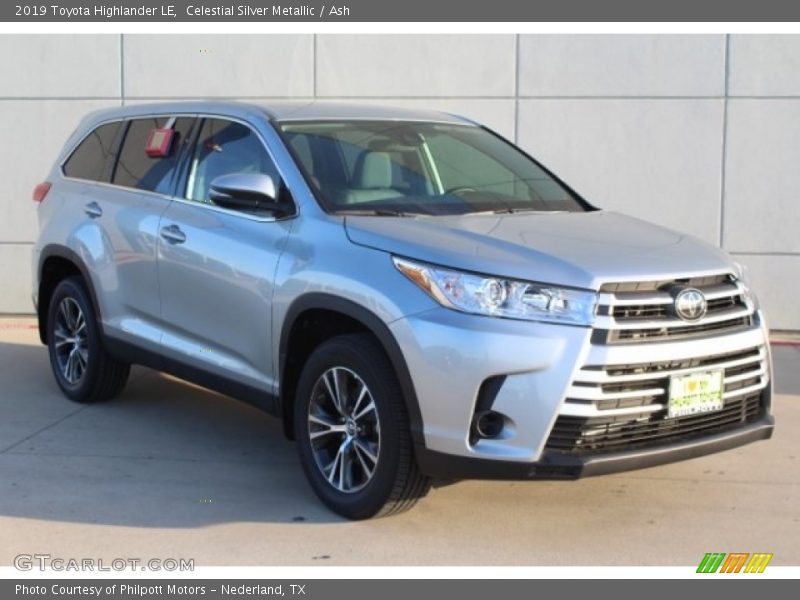 Celestial Silver Metallic / Ash 2019 Toyota Highlander LE
