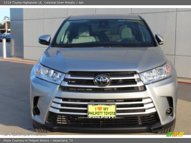 Celestial Silver Metallic / Ash 2019 Toyota Highlander LE