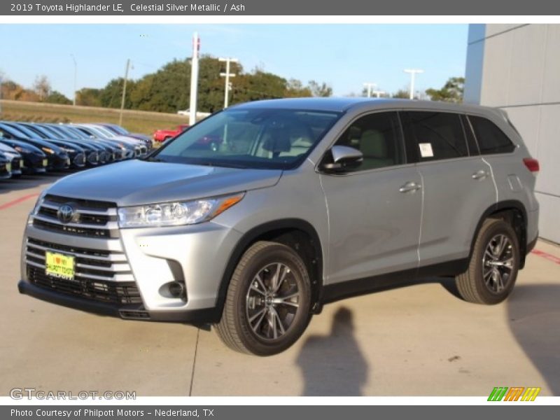 Celestial Silver Metallic / Ash 2019 Toyota Highlander LE