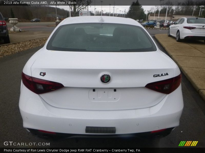 Alfa White / Black 2019 Alfa Romeo Giulia AWD