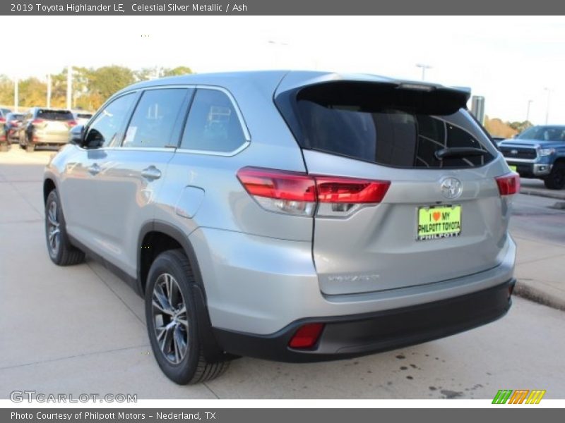 Celestial Silver Metallic / Ash 2019 Toyota Highlander LE