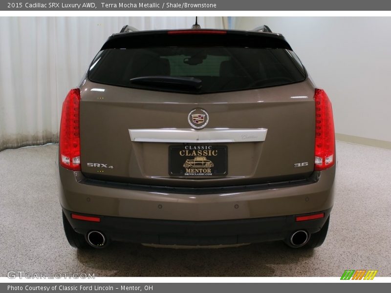 Terra Mocha Metallic / Shale/Brownstone 2015 Cadillac SRX Luxury AWD