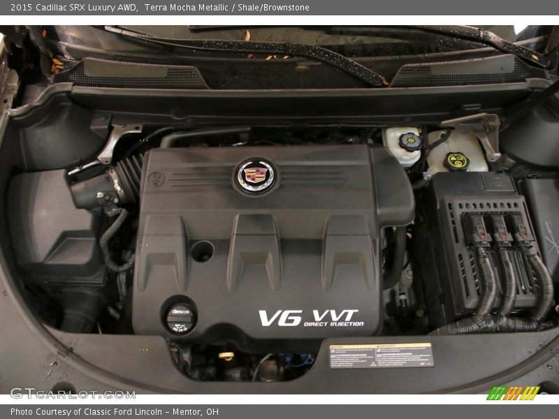 Terra Mocha Metallic / Shale/Brownstone 2015 Cadillac SRX Luxury AWD