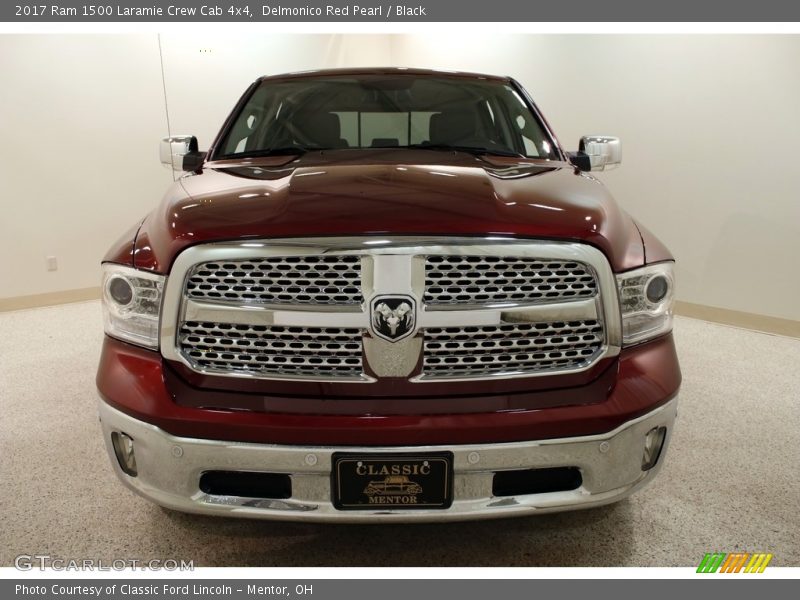 Delmonico Red Pearl / Black 2017 Ram 1500 Laramie Crew Cab 4x4