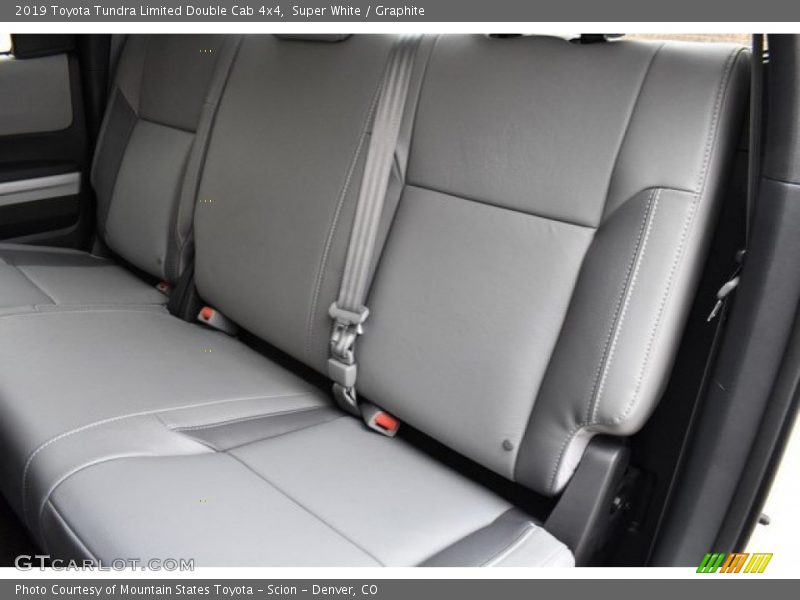 Rear Seat of 2019 Tundra Limited Double Cab 4x4