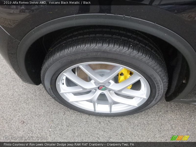 Volcano Black Metallic / Black 2019 Alfa Romeo Stelvio AWD