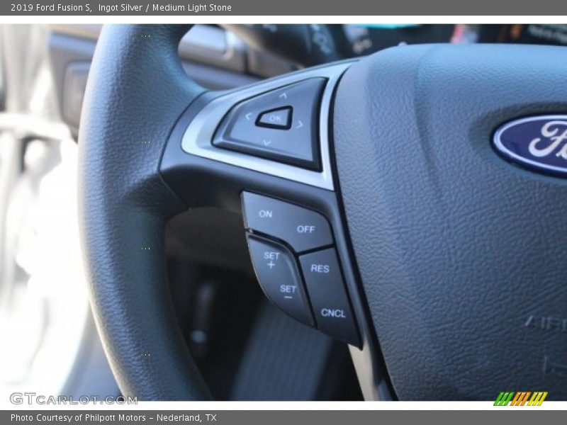 Ingot Silver / Medium Light Stone 2019 Ford Fusion S