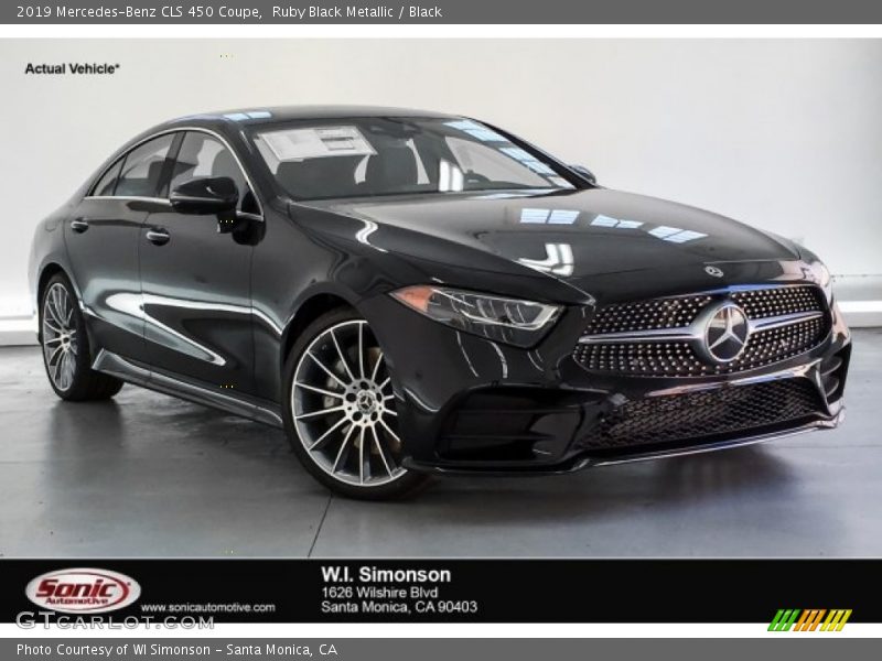 Ruby Black Metallic / Black 2019 Mercedes-Benz CLS 450 Coupe