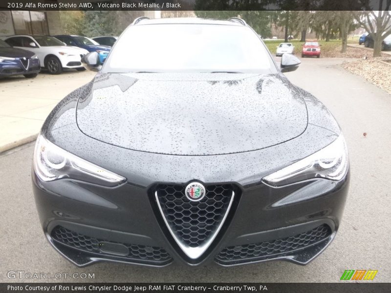 Volcano Black Metallic / Black 2019 Alfa Romeo Stelvio AWD