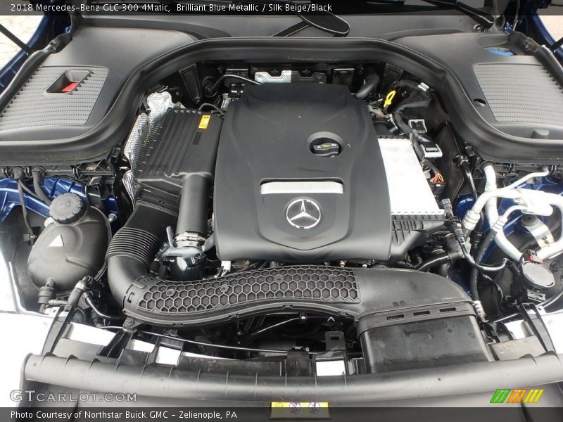 Brilliant Blue Metallic / Silk Beige/Black 2018 Mercedes-Benz GLC 300 4Matic