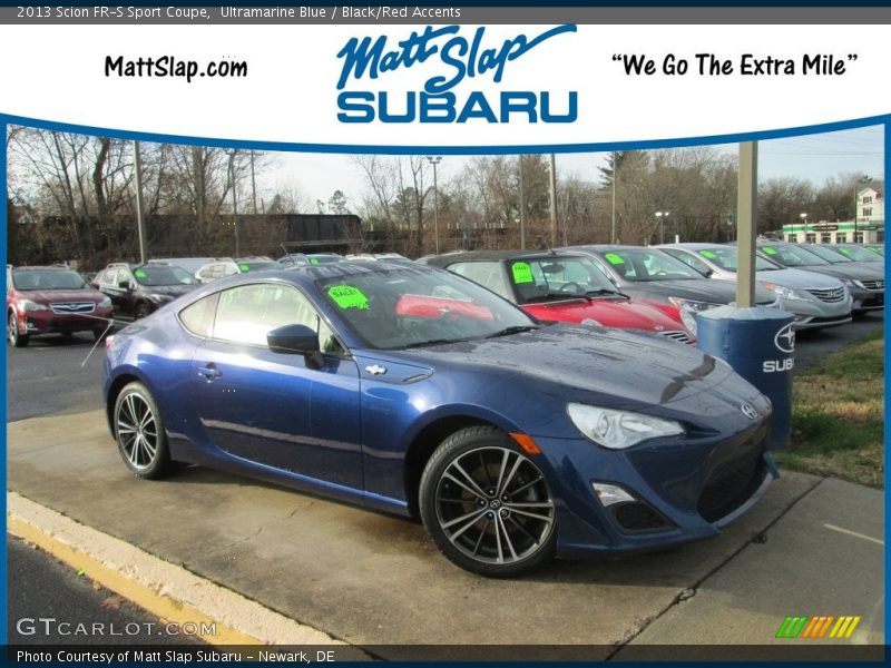 Ultramarine Blue / Black/Red Accents 2013 Scion FR-S Sport Coupe