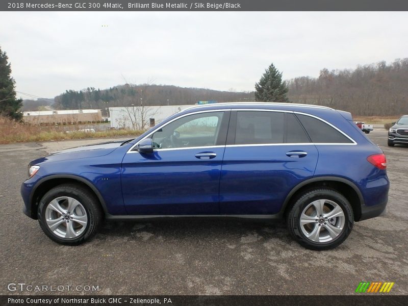 Brilliant Blue Metallic / Silk Beige/Black 2018 Mercedes-Benz GLC 300 4Matic