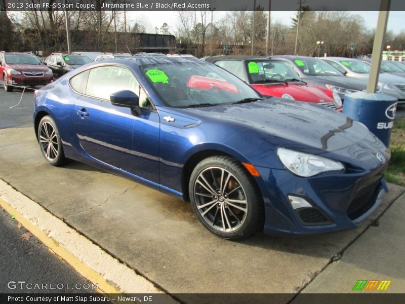 Ultramarine Blue / Black/Red Accents 2013 Scion FR-S Sport Coupe