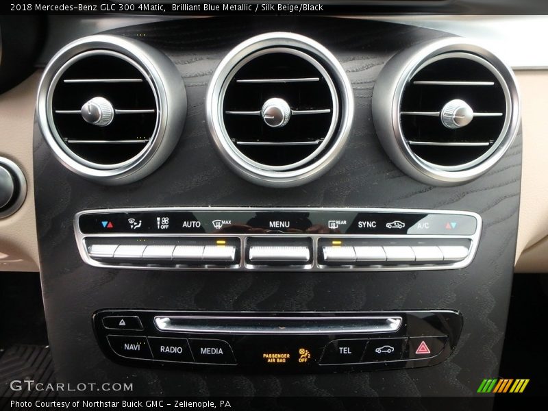 Brilliant Blue Metallic / Silk Beige/Black 2018 Mercedes-Benz GLC 300 4Matic