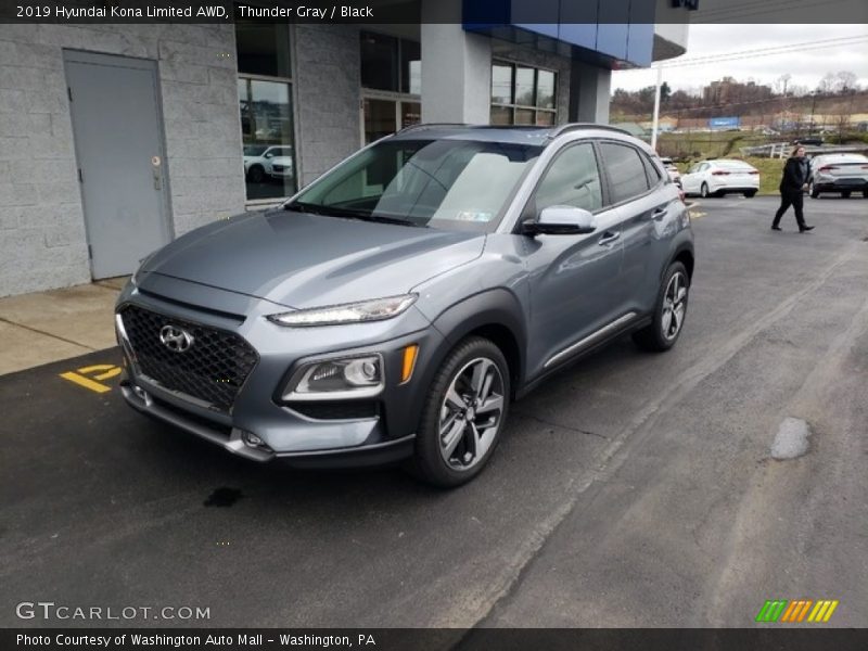 Thunder Gray / Black 2019 Hyundai Kona Limited AWD
