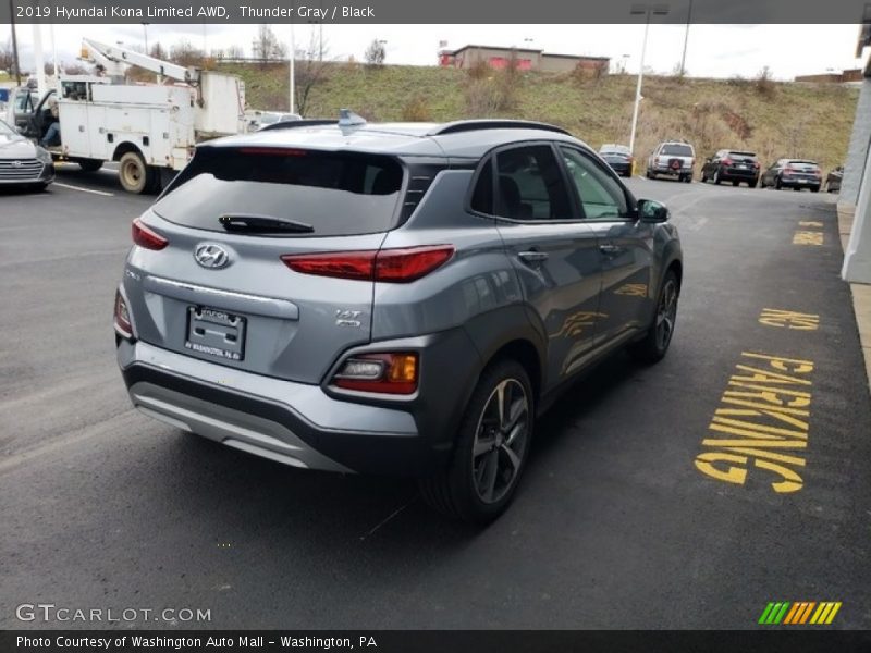 Thunder Gray / Black 2019 Hyundai Kona Limited AWD