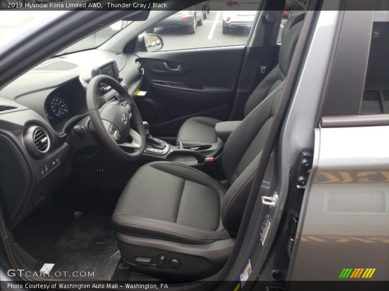 Thunder Gray / Black 2019 Hyundai Kona Limited AWD