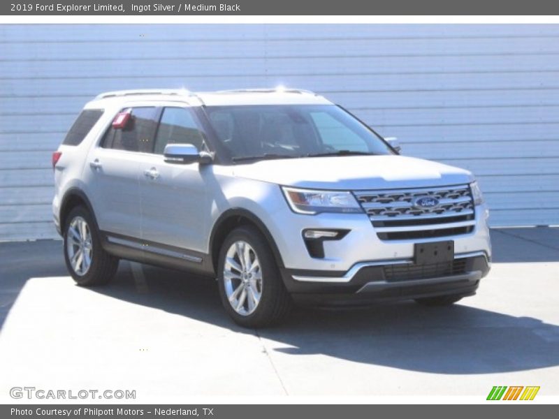 Ingot Silver / Medium Black 2019 Ford Explorer Limited