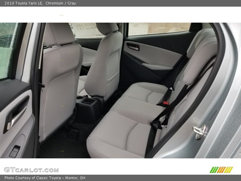 Rear Seat of 2019 Yaris LE