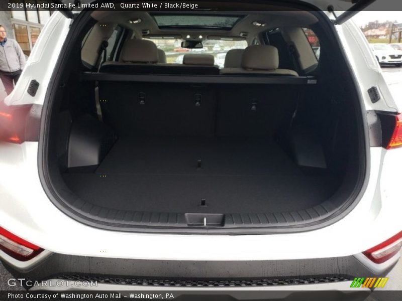 Quartz White / Black/Beige 2019 Hyundai Santa Fe Limited AWD