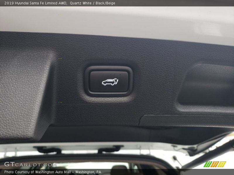 Quartz White / Black/Beige 2019 Hyundai Santa Fe Limited AWD