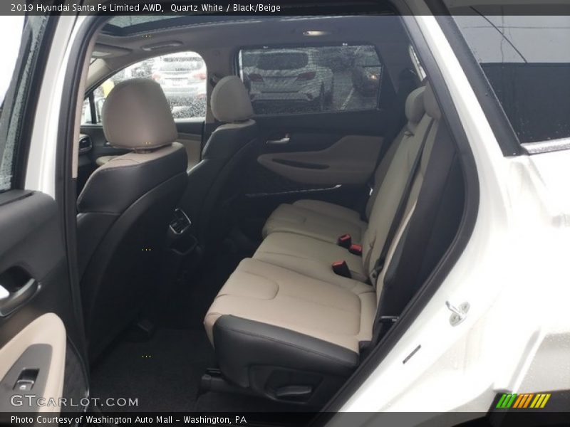 Quartz White / Black/Beige 2019 Hyundai Santa Fe Limited AWD