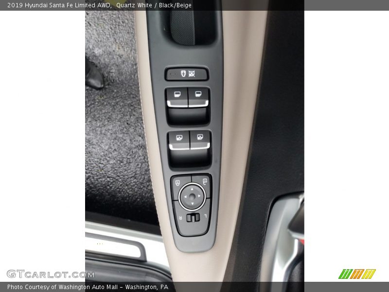 Quartz White / Black/Beige 2019 Hyundai Santa Fe Limited AWD