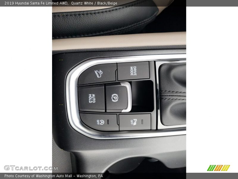Quartz White / Black/Beige 2019 Hyundai Santa Fe Limited AWD