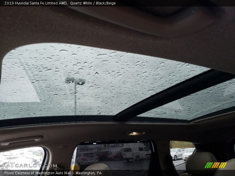 Quartz White / Black/Beige 2019 Hyundai Santa Fe Limited AWD