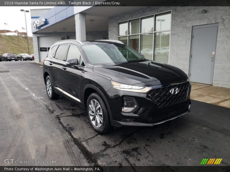 Twilight Black / Espresso/Gray 2019 Hyundai Santa Fe Limited AWD