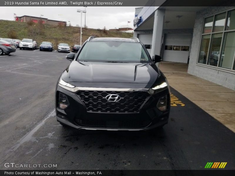Twilight Black / Espresso/Gray 2019 Hyundai Santa Fe Limited AWD