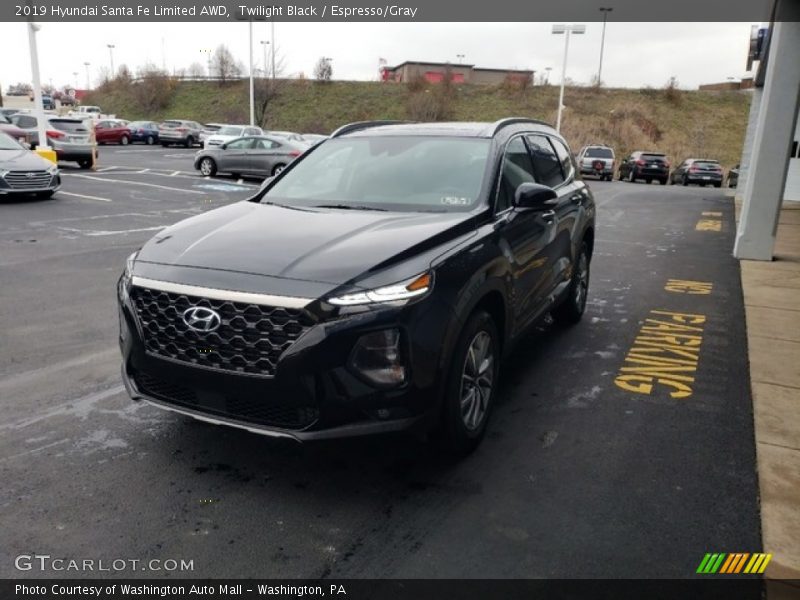 Twilight Black / Espresso/Gray 2019 Hyundai Santa Fe Limited AWD