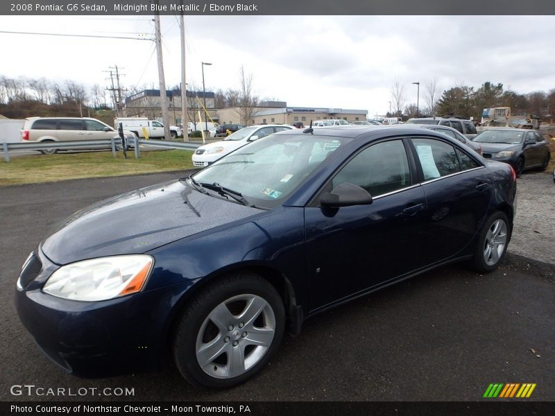 Midnight Blue Metallic / Ebony Black 2008 Pontiac G6 Sedan