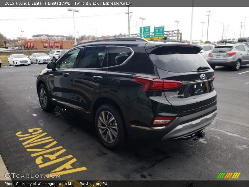 Twilight Black / Espresso/Gray 2019 Hyundai Santa Fe Limited AWD