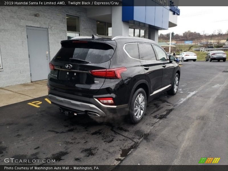 Twilight Black / Espresso/Gray 2019 Hyundai Santa Fe Limited AWD