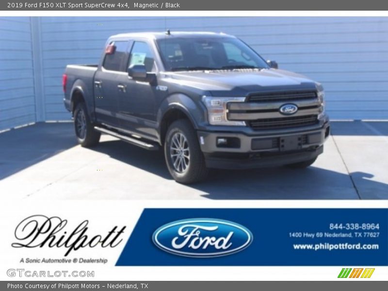 Magnetic / Black 2019 Ford F150 XLT Sport SuperCrew 4x4