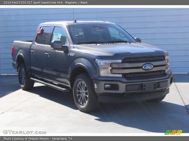 Magnetic / Black 2019 Ford F150 XLT Sport SuperCrew 4x4