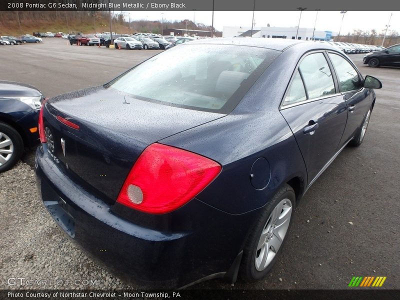 Midnight Blue Metallic / Ebony Black 2008 Pontiac G6 Sedan