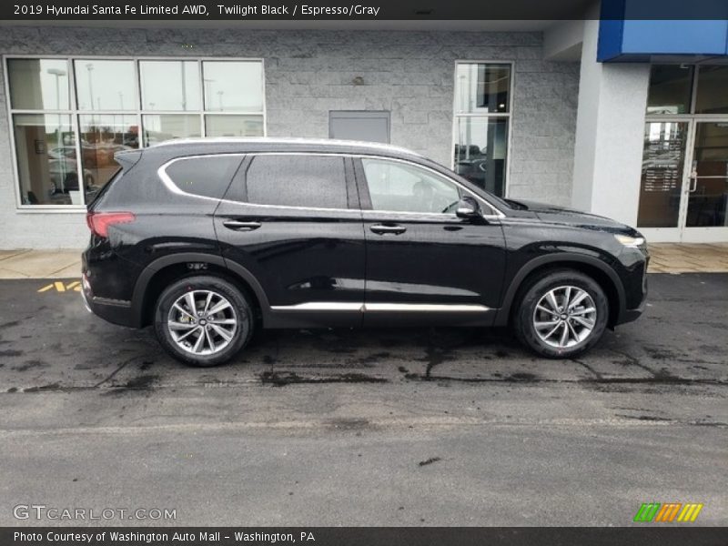 Twilight Black / Espresso/Gray 2019 Hyundai Santa Fe Limited AWD