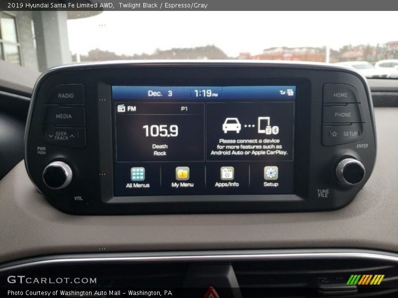 Twilight Black / Espresso/Gray 2019 Hyundai Santa Fe Limited AWD