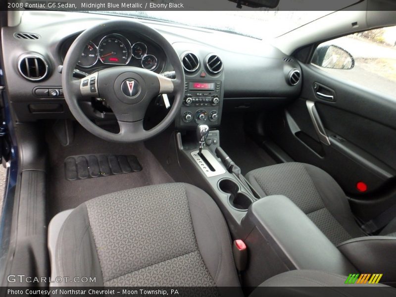 Midnight Blue Metallic / Ebony Black 2008 Pontiac G6 Sedan