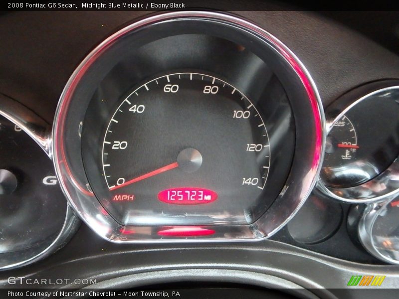 Midnight Blue Metallic / Ebony Black 2008 Pontiac G6 Sedan