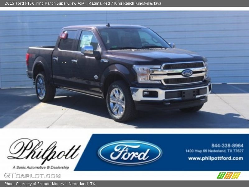 Magma Red / King Ranch Kingsville/Java 2019 Ford F150 King Ranch SuperCrew 4x4