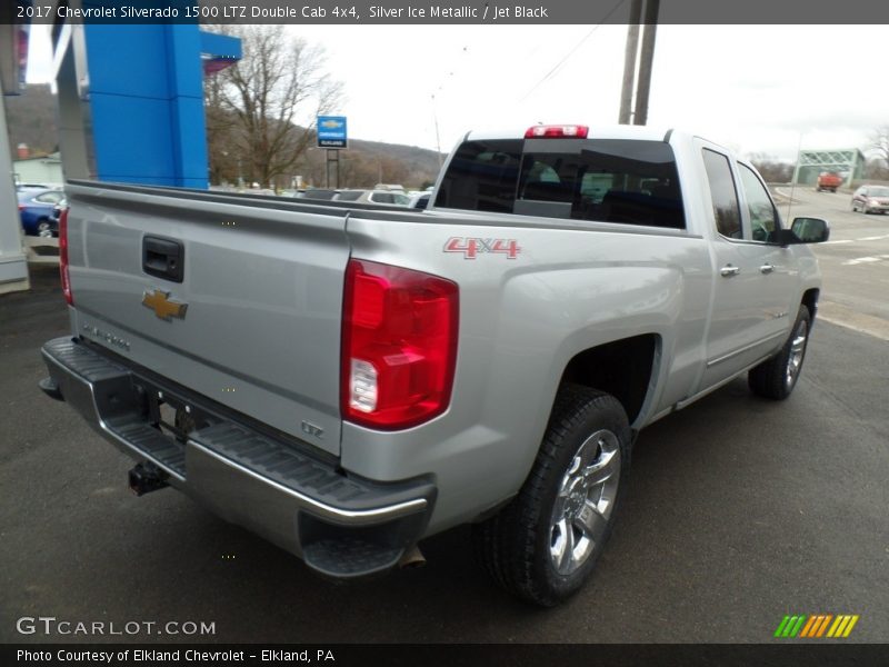 Silver Ice Metallic / Jet Black 2017 Chevrolet Silverado 1500 LTZ Double Cab 4x4