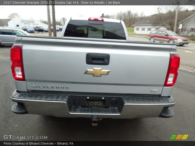 Silver Ice Metallic / Jet Black 2017 Chevrolet Silverado 1500 LTZ Double Cab 4x4