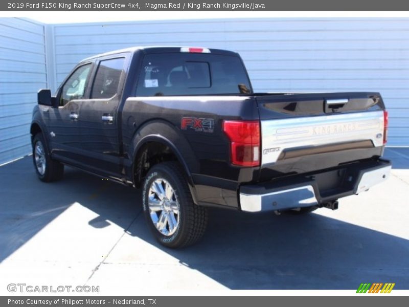 Magma Red / King Ranch Kingsville/Java 2019 Ford F150 King Ranch SuperCrew 4x4