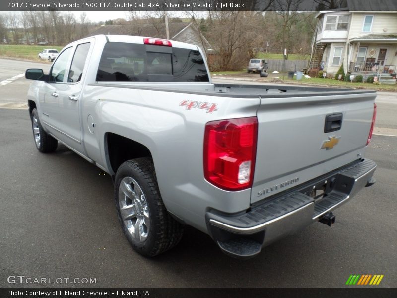Silver Ice Metallic / Jet Black 2017 Chevrolet Silverado 1500 LTZ Double Cab 4x4