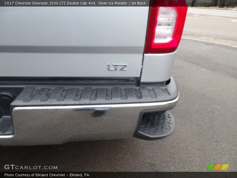 Silver Ice Metallic / Jet Black 2017 Chevrolet Silverado 1500 LTZ Double Cab 4x4