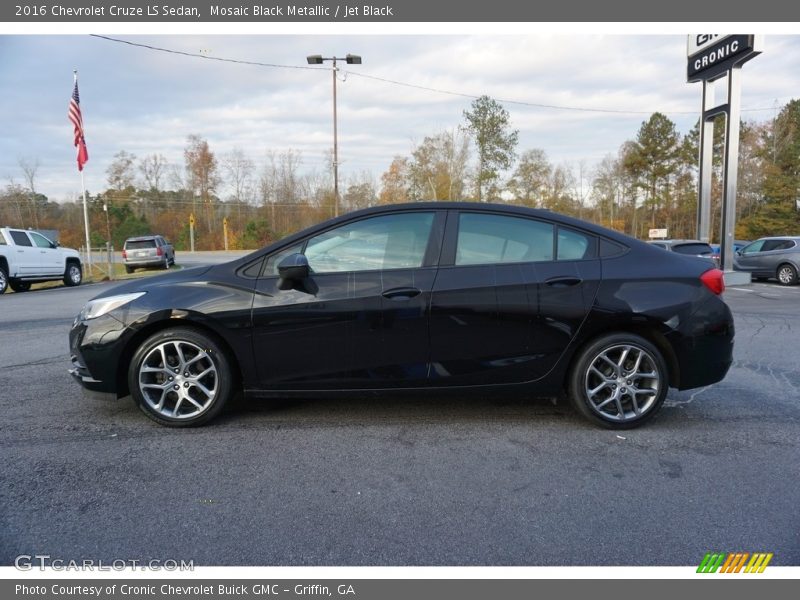 Mosaic Black Metallic / Jet Black 2016 Chevrolet Cruze LS Sedan