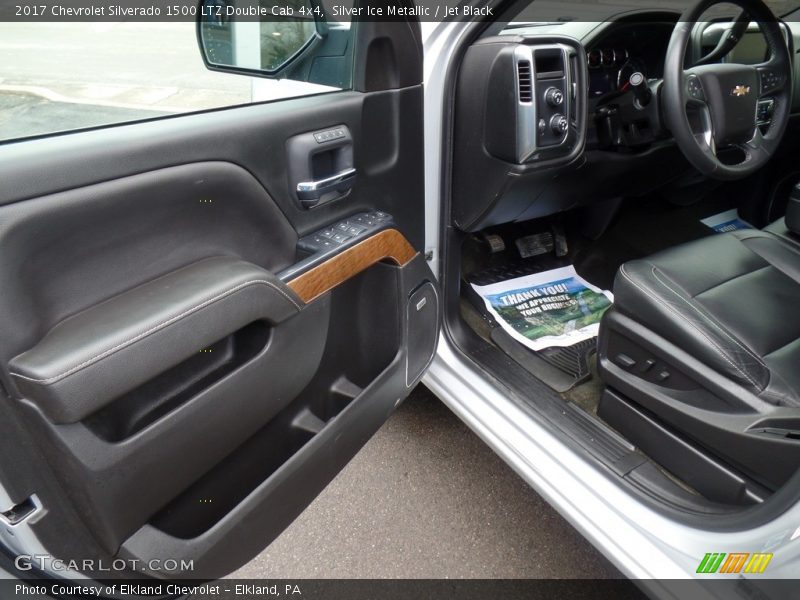 Silver Ice Metallic / Jet Black 2017 Chevrolet Silverado 1500 LTZ Double Cab 4x4